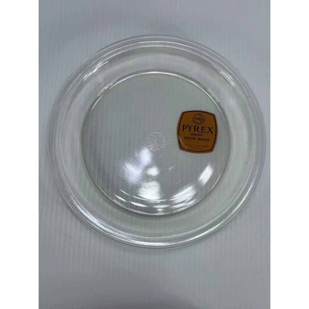 Vintage Pyrex Brand Oven Ware Clear Glass Pie Plate #209 Original Box & Label 9